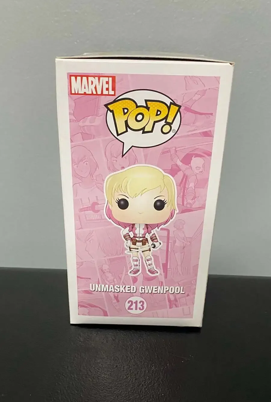 Funko Pop! Marvel Unmasked Gwenpool #213 Walgreens Exclusive - Picture 4 of 6